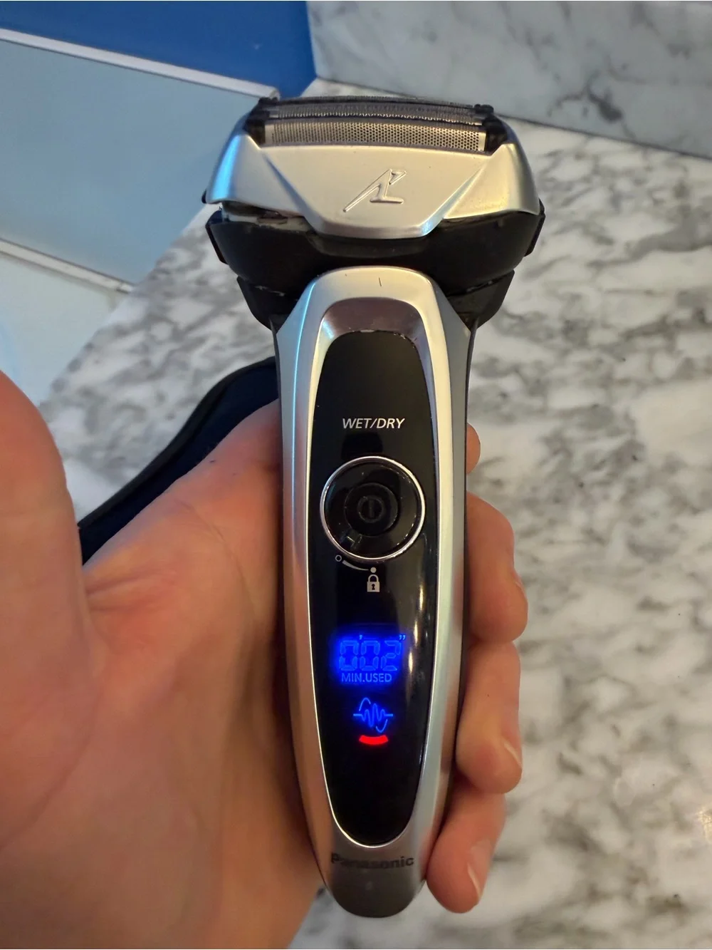 Panasonic Arc5 ES-LV65-S Wet/Dry Cordless Foil 5-Head Shaver Case Charger